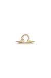 Lana Jewelry Women's Twenty 14k Gold & Diamond Libra Stud Earring