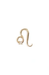 Lana Jewelry Half Pair Solo Zodiac Stud Earring In Yellow/ Leo