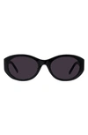 GIVENCHY 55MM POLARIZED OVAL SUNGLASSES