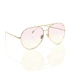 Carmen Sol Gold Aviator Sunglasses In Gradient Violet