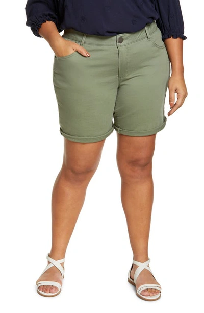 Wit & Wisdom 'ab'solution Stretch Cotton Shorts In Lipd-lili Pad