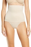 Miraclesuit Comfy Curve High Waist Shaping Thong In Warm Beige