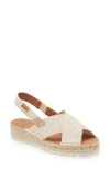 Toni Pons Elvira Espadrille Slingback Sandal In Ecru Fabric