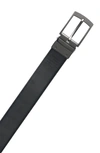 Original Penguin Cabernet Bonded Leather Belt In Brown