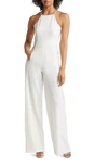 Black Halo Joaquin Sleeveless Wide-leg Jumpsuit In Sugar