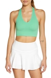 Free People Fp Movement Free Throw Crop Tank In Washed Jade
