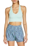 Free People Fp Movement Free Throw Crop Tank In Turquoise Mint