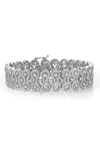Lafonn Classic Simulated Diamond Filigree Bracelet In White