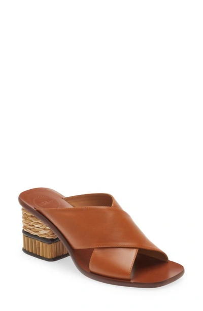 Chloé Laia Suede Sandal In Brown