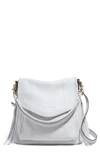 Aimee Kestenberg All For Love Convertible Leather Shoulder Bag In Cloud W/ Shiny Gold