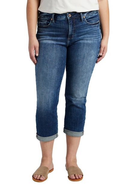 Silver Jeans Co. Plus Size Suki Capri Jeans In Indigo