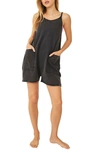 Free People Fp Movement Hot Shot Romper In Black