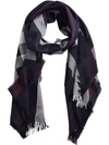 BURBERRY LIGHTWEIGHT CHECK WOOL CASHMERE SCARF,400032611397469