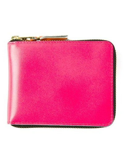 Comme Des Garçons 'new Super Fluo' Wallet In Pink