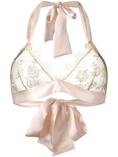 Gilda & Pearl Harlow Lace Bra In Pink