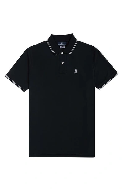 PSYCHO BUNNY PSYCHO BUNNY LANDON TIPPED PIQUÉ POLO