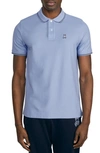 Psycho Bunny Landon Pima Cotton Tipped Regular Fit Polo Shirt In Deco Blue