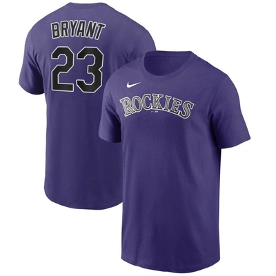 Nike Men's Purple Colorado Rockies Large Logo Legend Performance T-shirt