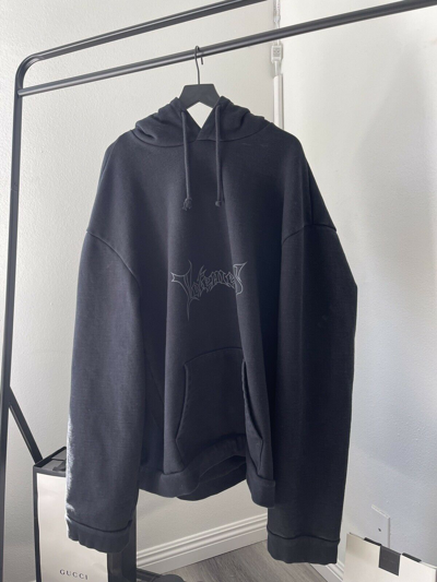 Pre-owned Vetements Og Metal Logo Hoodie (aw15) In Black