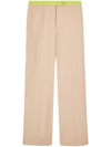 OFF-WHITE WOOL BLEND TROUSERS