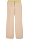Off-white Active Straight-leg Tailored Trousers In Cammello