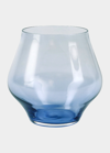 Vietri Contessa Blue Stemless Wine Glass