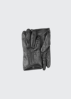 Miu Miu Napa Leather Gloves In F0002 Nero