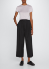 Theory Apex Crewneck Short-sleeve Tiny Tee In Wisteria