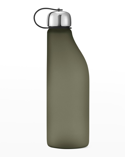 Georg Jensen Sky Stainless Steel & Plastic Drinking Bottle In Green