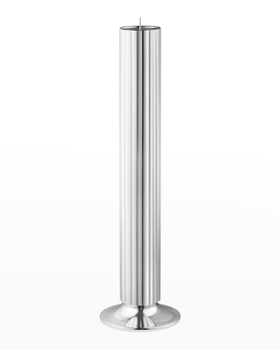 Georg Jensen Bernadotte Floor Candleholder, Large In Silver-tone