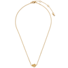 Kate Spade Womens Gold Loves Me Knot Brass Necklace In Gold