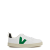VEJA KIDS V-10 WHITE LEATHER trainers (IT28-IT35)