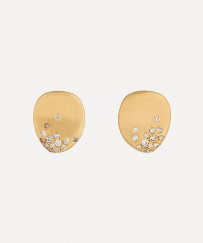 Nada Ghazal 18ct Gold Urban Winter Mini Stud Earrings
