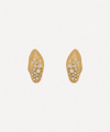 Nada Ghazal 18ct Gold Baby Malak Flourish Ice Mini Marquise Stud Earrings In Gold