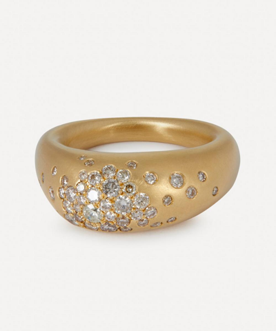 Nada Ghazal 18ct Gold Urban Winter Ring Big