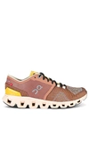 On Cloud X 3 Shift Sneaker In Brown