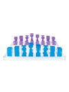 Jonathan Adler Acrylic Chess Set In Blue Purple