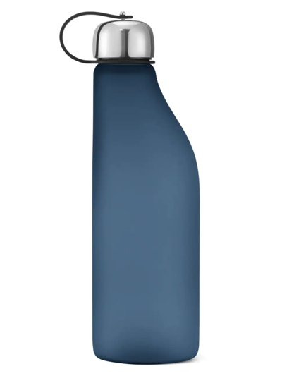 Georg Jensen Sky Stainless Steel Drinking Bottle In Blue