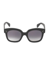 Celine Square Gradient Acetate Sunglasses In Smoke Black