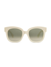Celine 54mm Square Cat Eye Sunglasses In Ivory