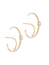 Lana Jewelry Women's Flawless 14k Yellow Gold & Diamond Earrings