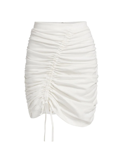 Amur Ruched Skirt In White
