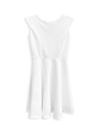 UN DEUX TROIS GIRL'S TEXTURED CAP SLEEVE DRESS