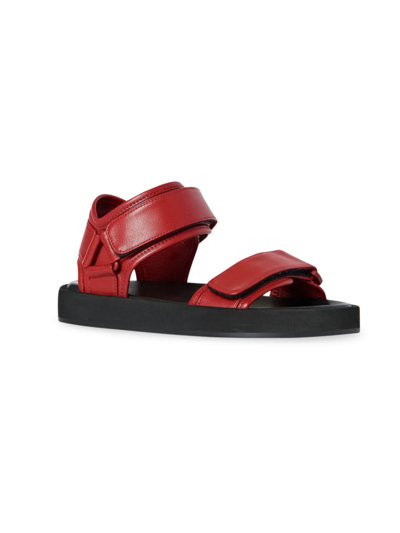 The Row Little Kid's Tonal Griptape Sandals In Raspberry