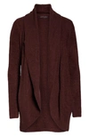 Barefoot Dreams The Cozy Chic Lite Circle Cardigan In Rosewood