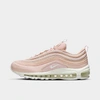 Nike Women's Air Max 97 Casual Sneakers From Finish Line In Pink Oxford/summit White/barely Rose