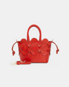 Lafayette 148 Vachetta Leather 8 Knot Tote—mini-cherry-one In Red