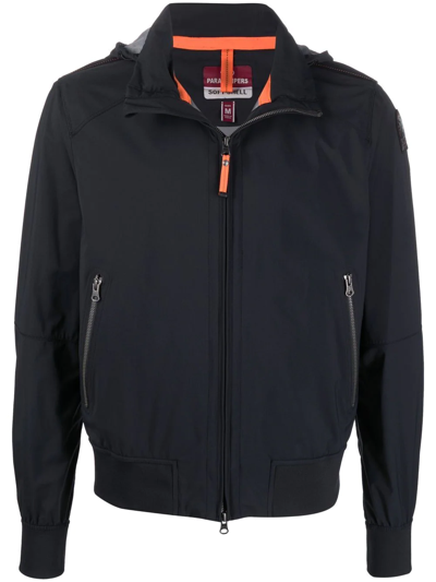 Parajumpers Hooded Long-sleeve Windbreaker In Black