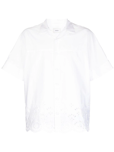 Erdem Broderie Anglais Cotton Shirt In White