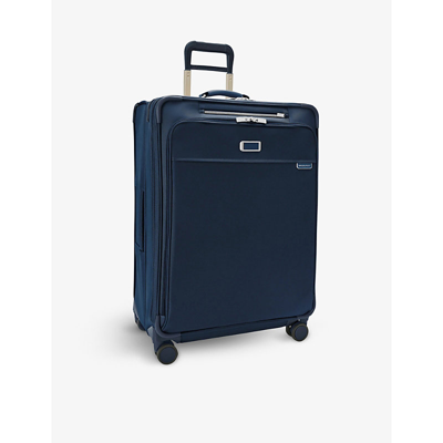 Briggs & Riley Baseline Expandable Shell Suitcase 73.7cm In Navy
